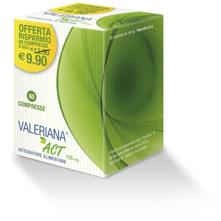 Valeriana® Act 125mg F&F 60 Comprimidos