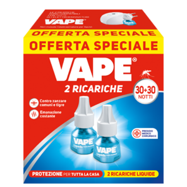 2 Recargas Líquidas 30 + 30 Noches VAPE