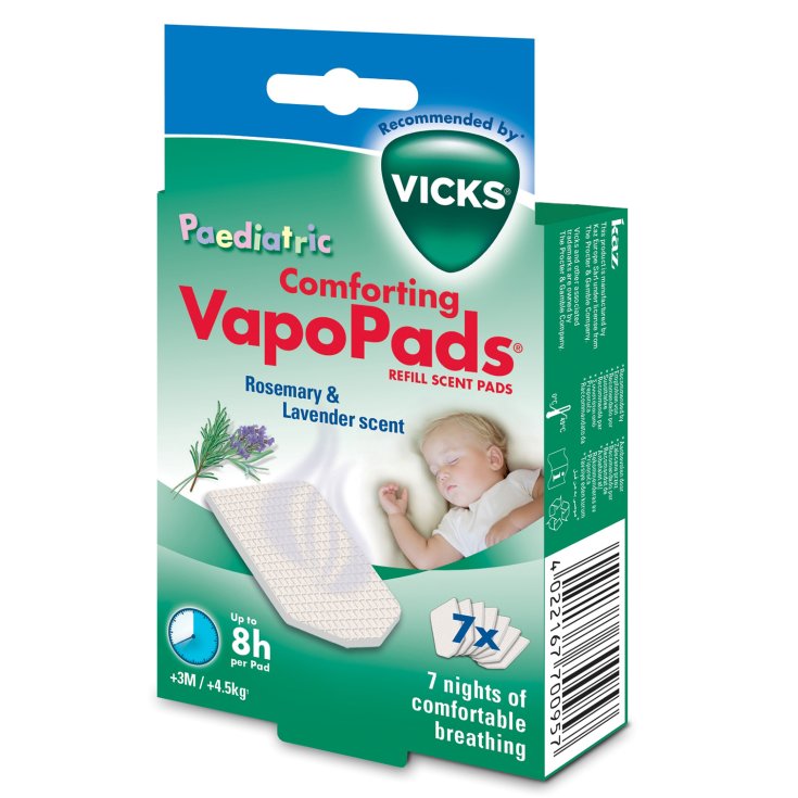 VapoPads Romero y Lavanda VICKS 7 Piezas