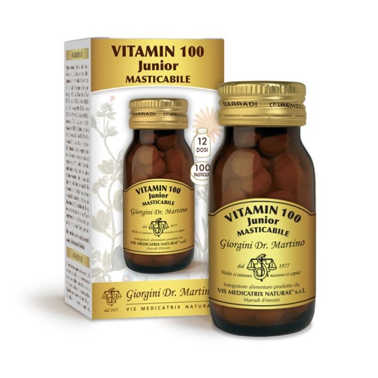 Vitamina 100 Junior Masticable Dr. Giorgini 100 Comprimidos