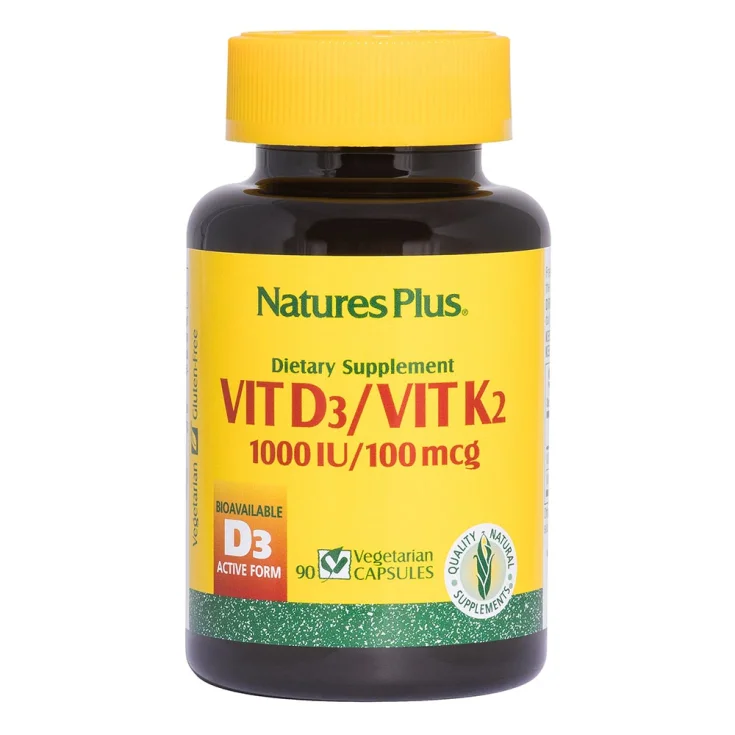 VIT D3 / VIT K2 1000UI Nature's Plus 90 Cápsulas