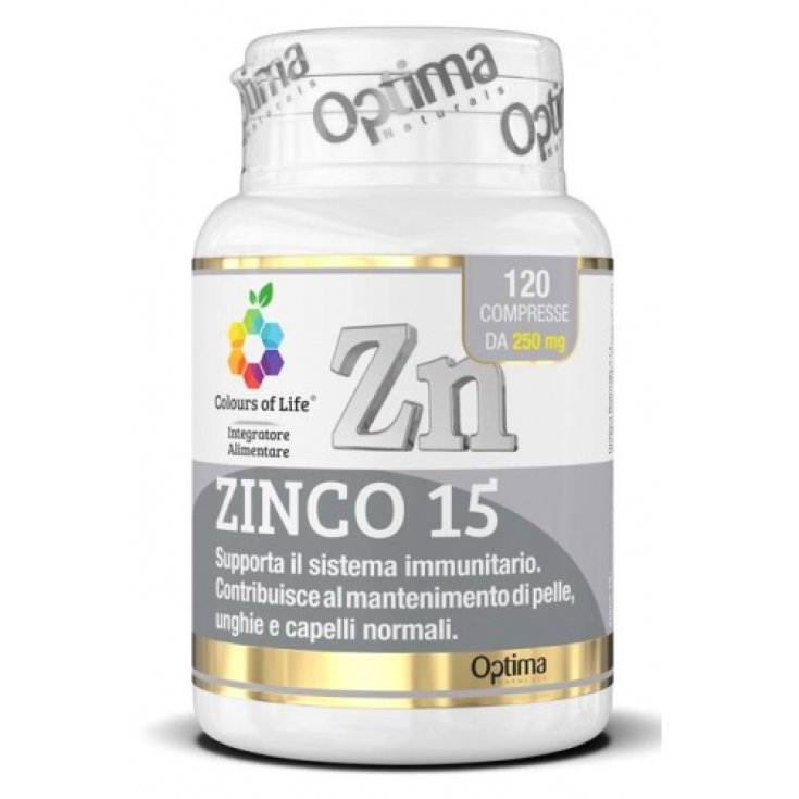Zinc 15 Optima Naturals 120 Comprimidos