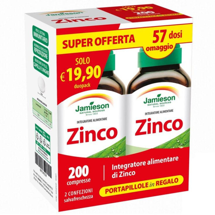 Zinc Duopack Jamieson 2x100 Comprimidos