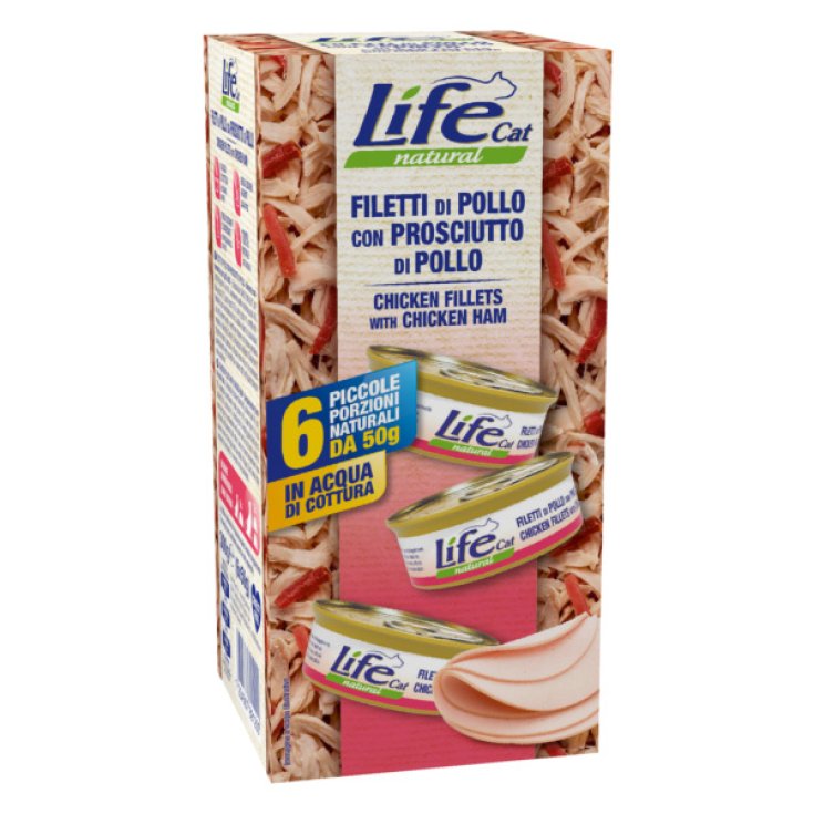 LIFE CAT JAMÓN DE POLLO 6X50G