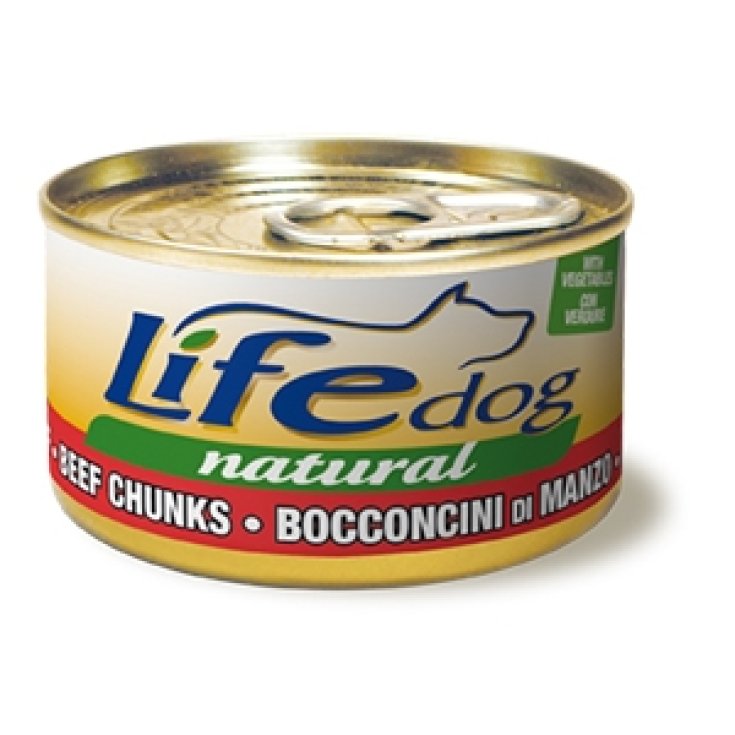 Trozos de Carne de Res Natural Life Dog -