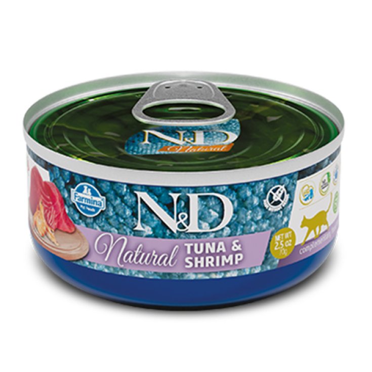 N&D CAT ATÚN Y CAMARÓN NATURAL 140G