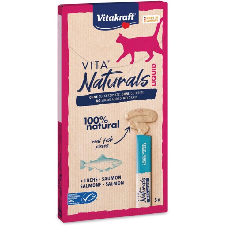 Vita Naturals Snack Líquido Para Gatos Salmón -