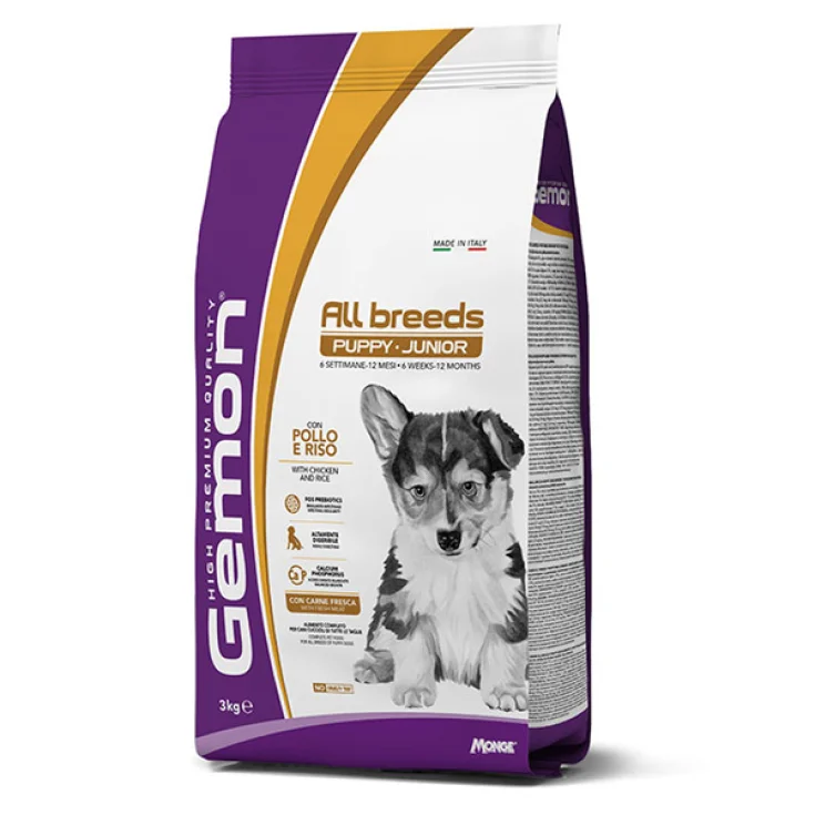 GEMON PERRO ALLB CACHORRO/JUN TUNA/RIS 15 KG
