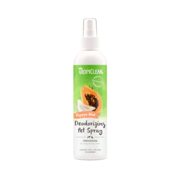 Spray desodorizante para mascotas Papaya Mist - 8 oz/