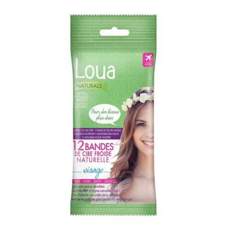 Tiras Depilatorias Naturals Rostro Loua 12 Piezas