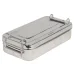 CAJA ACERO INOXIDABLE 20X10X4.5CM C/MAN