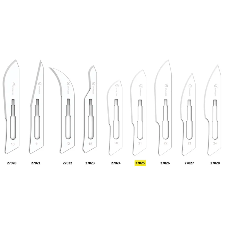 CUCHILLAS DE ACERO INOXIDABLE STER 21