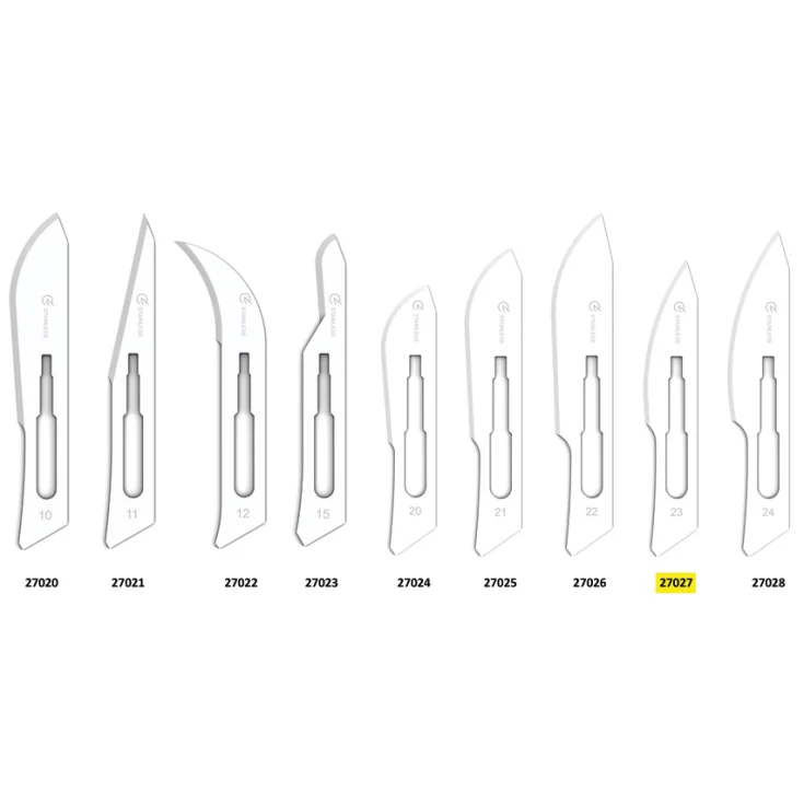 CUCHILLAS DE ACERO INOXIDABLE STER 23