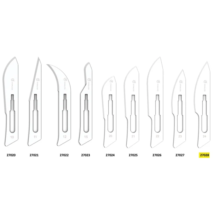 CUCHILLAS DE ACERO INOXIDABLE STER 24