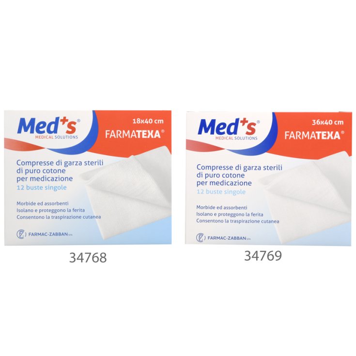 Med's Farmatexa Gasa 18x40cm 12 Piezas