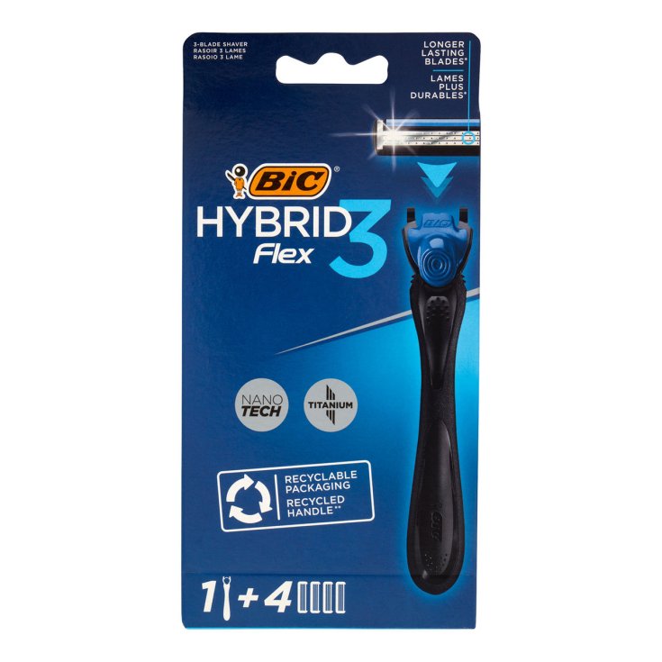 BIC HYBRID FLEX 3 RAZOR + 4 REC BIC HYBRID FLEX 3 RAZOR + 4 REC