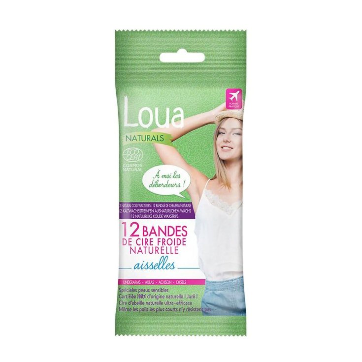 Tiras Depilatorias Naturals Axilas Loua 12 Piezas