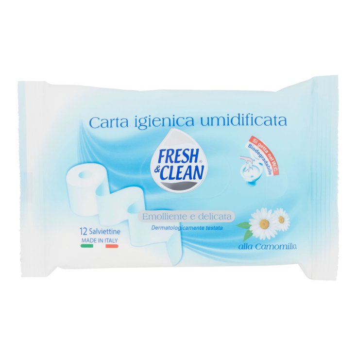 Papel Higiénico Humidificado FRESH & CLEAN 12 Toallitas