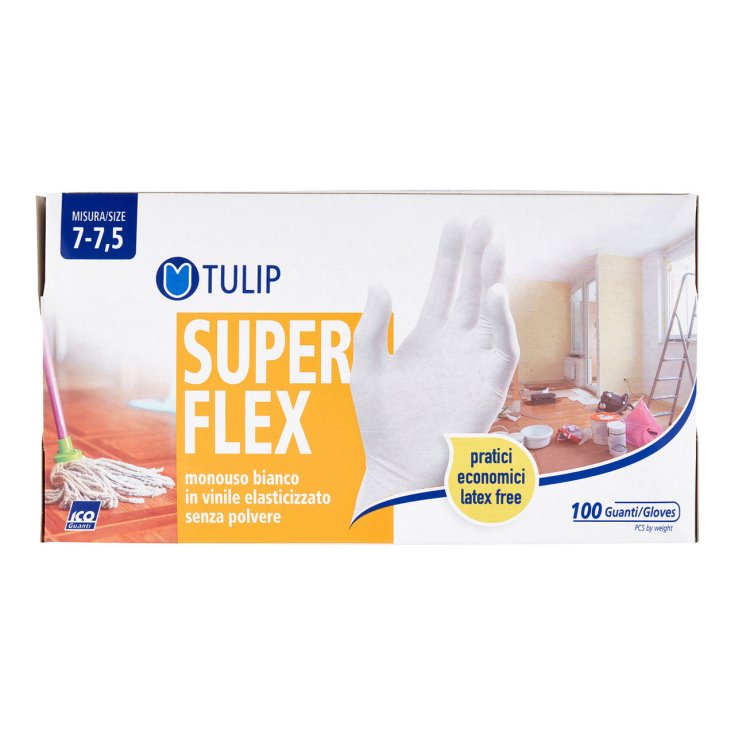 TULIP 100 GUANTES FLEX BLANCO M