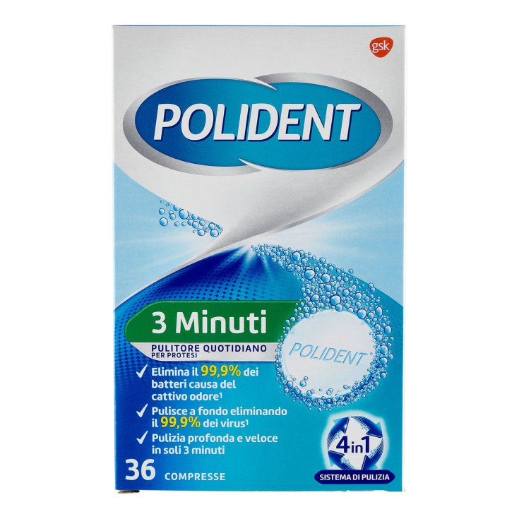 POLIDENT DENTALES 3 MINUTOS