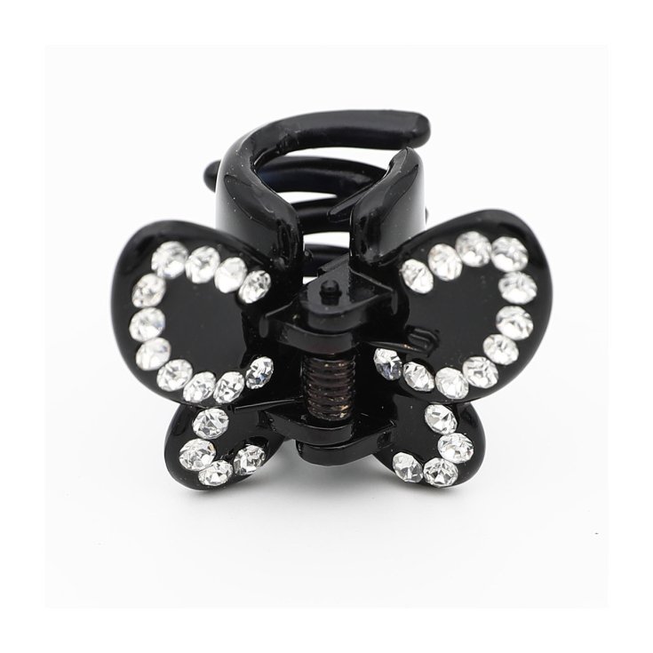 Pinza Con Strass Negro Beauty Idea 1 Pieza