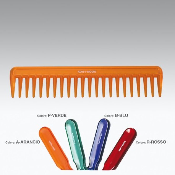 Koh-I-Noor Radone Peine Para Cabello Mojado Y Rizado Naranja 7132A