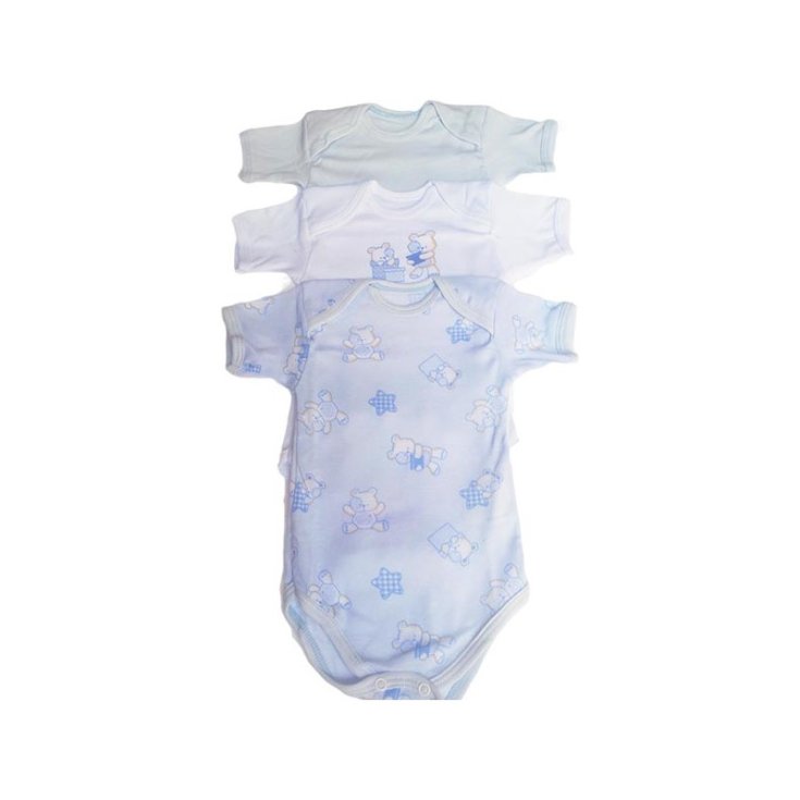 Tri-pack ropa interior bebé niño media manga Pastel BY3432T-C 9 m