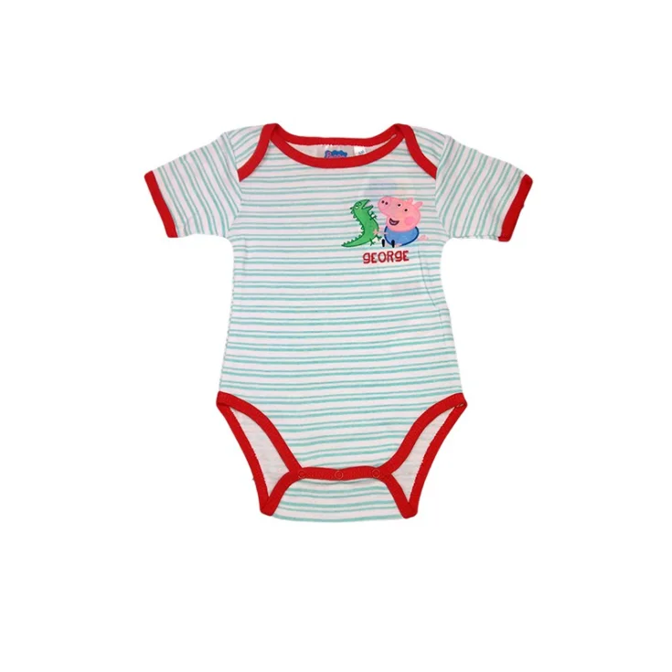 Peppa Pig body de media manga para bebé niño - George rojo 9 m