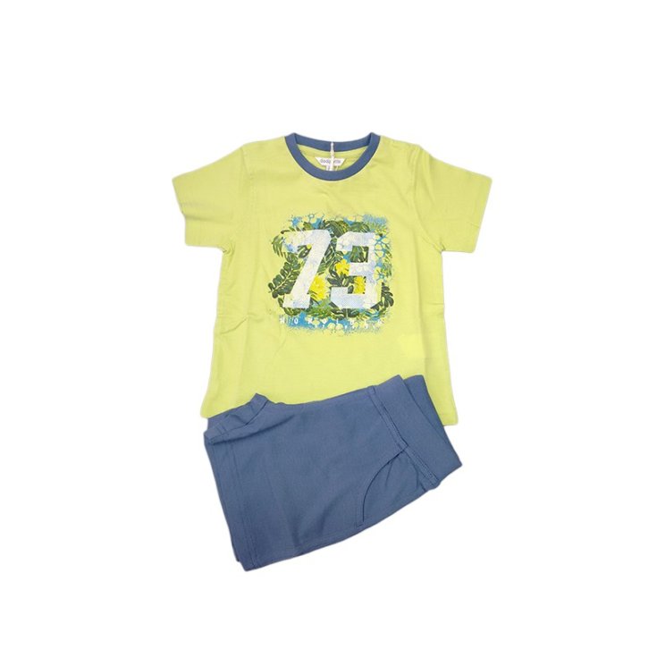 Conjunto camiseta short bebé niño verde Dodipetto 4A