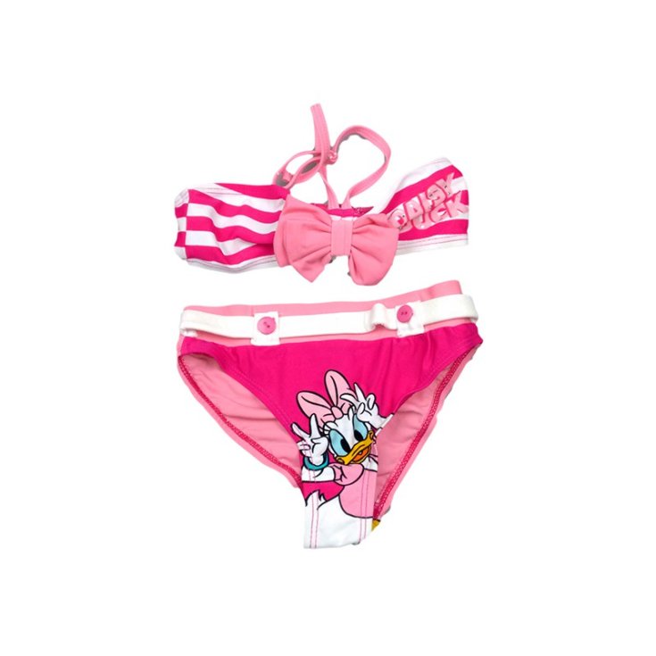 Traje de baño de 2 piezas Disney Daisy Duck para niña, fucsia 8A