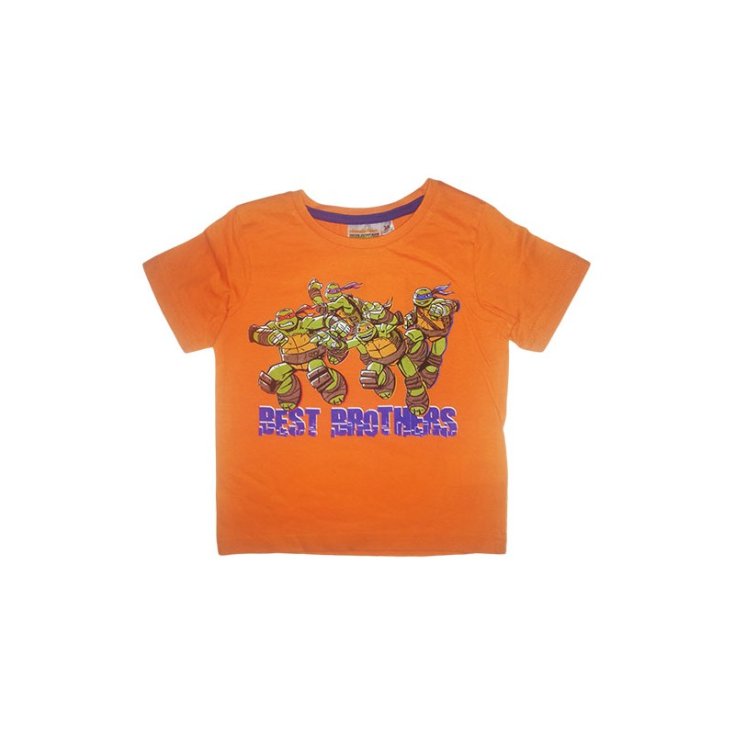 Camiseta Tortugas Ninja naranja niño camiseta 4A