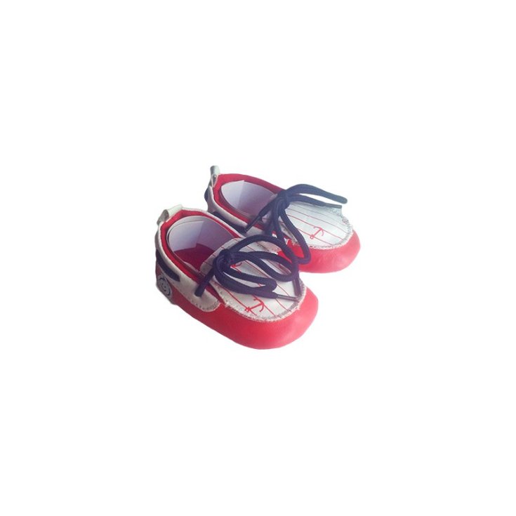 Zapato mocasín bebé niño pastel rojo 16