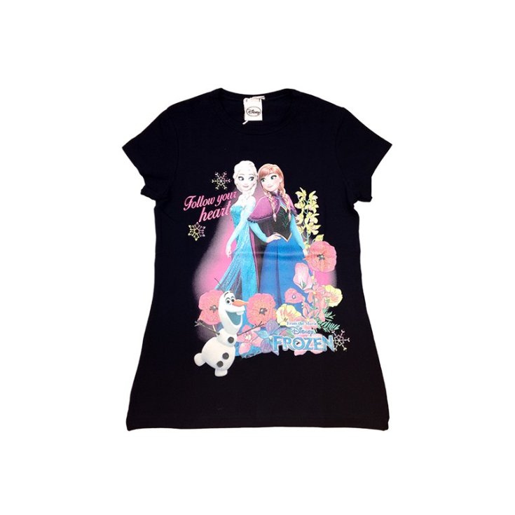 Camiseta Disney Frozen azul 8A bebé niña algodón bielástico