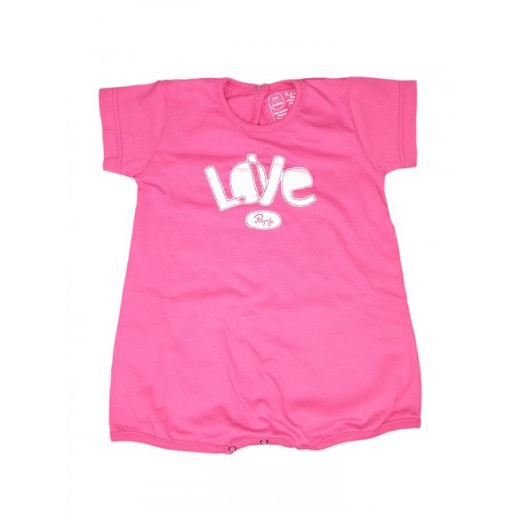 Pelele pelele bebe niña media manga Rapife fucsia 6m