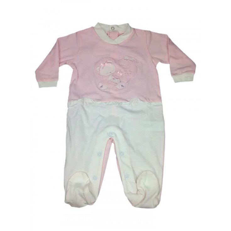 Pelele bebé niño algodón Bidibimbo Chic rosa 3 - 6 m