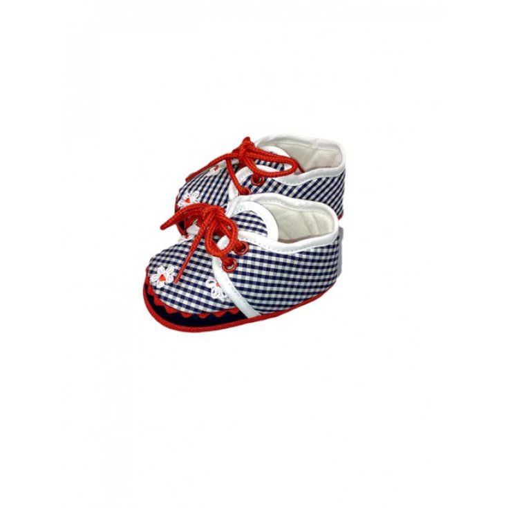 Marilù zapatos bebe niña cuadros rojos 16