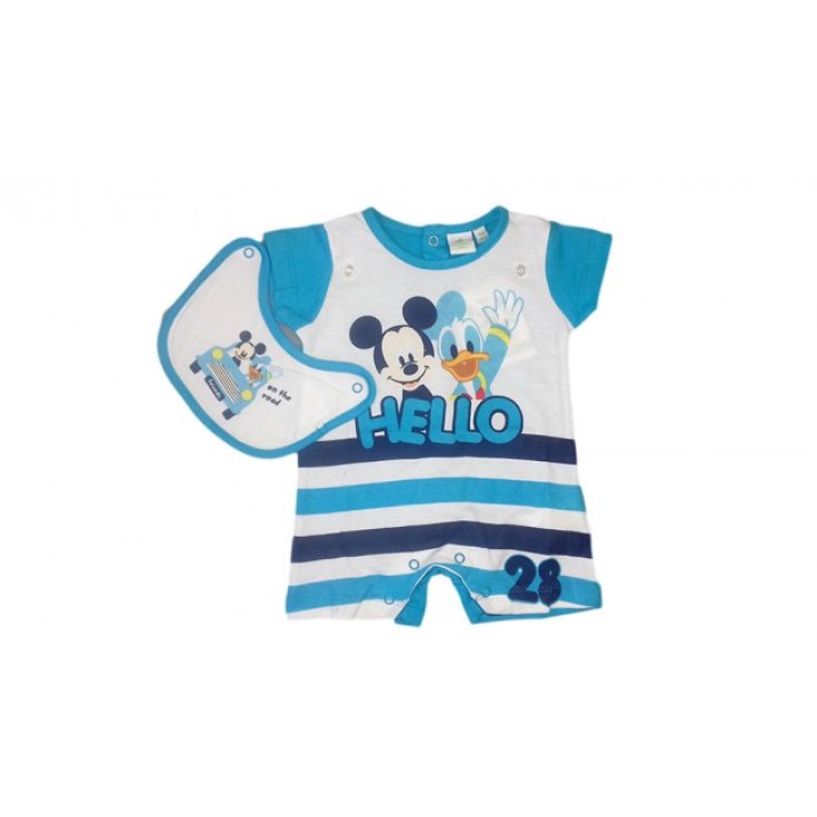 Pelele babero bebé niño Pelele Disney bebé Mickey Mouse azul 0 - 1 mes