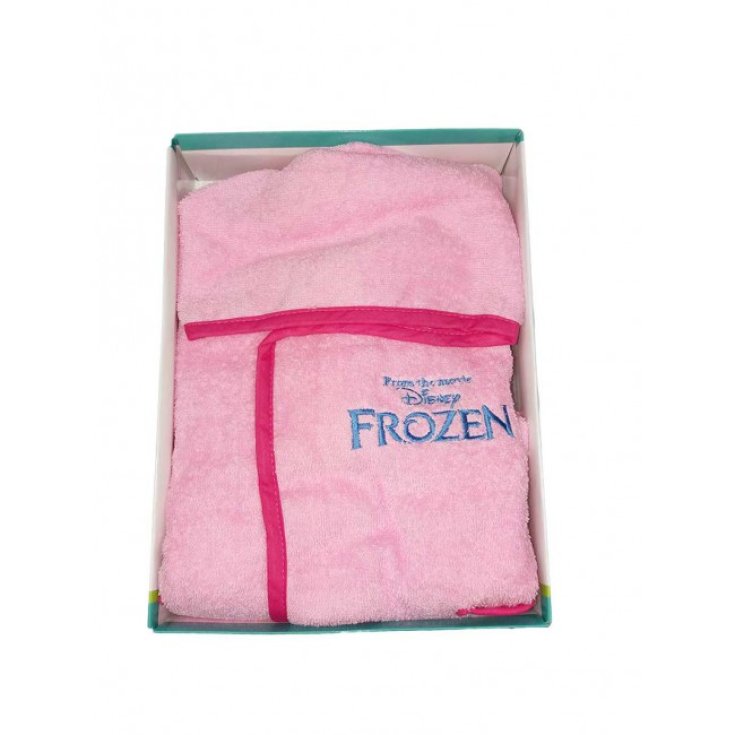 Albornoz de rizo de algodón rosa Disney Frozen para bebé 18 m