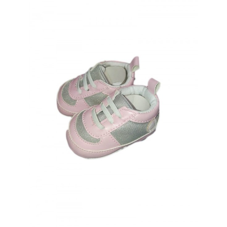 Zapato pastel bebe niña rosa gris 17