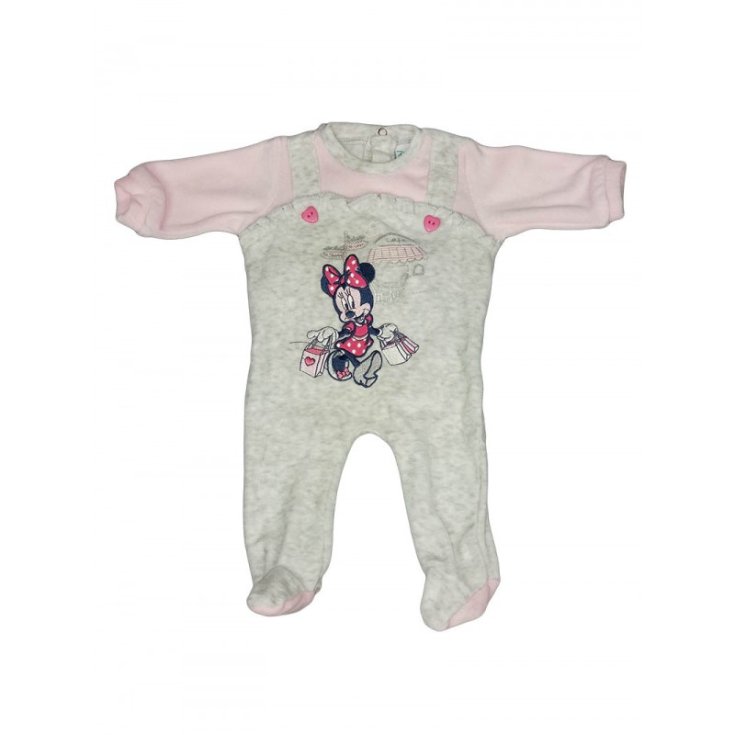 Body chenilla bebé niña Arnetta Disney baby Minnie rosa gris 1 m