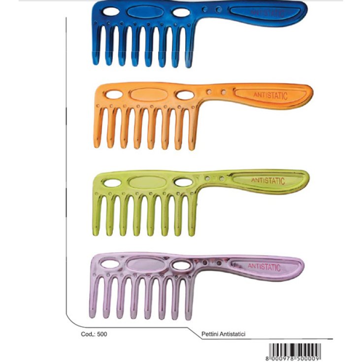 Peine antiestático superior Guenzani art.500 (colores surtidos pieza única)