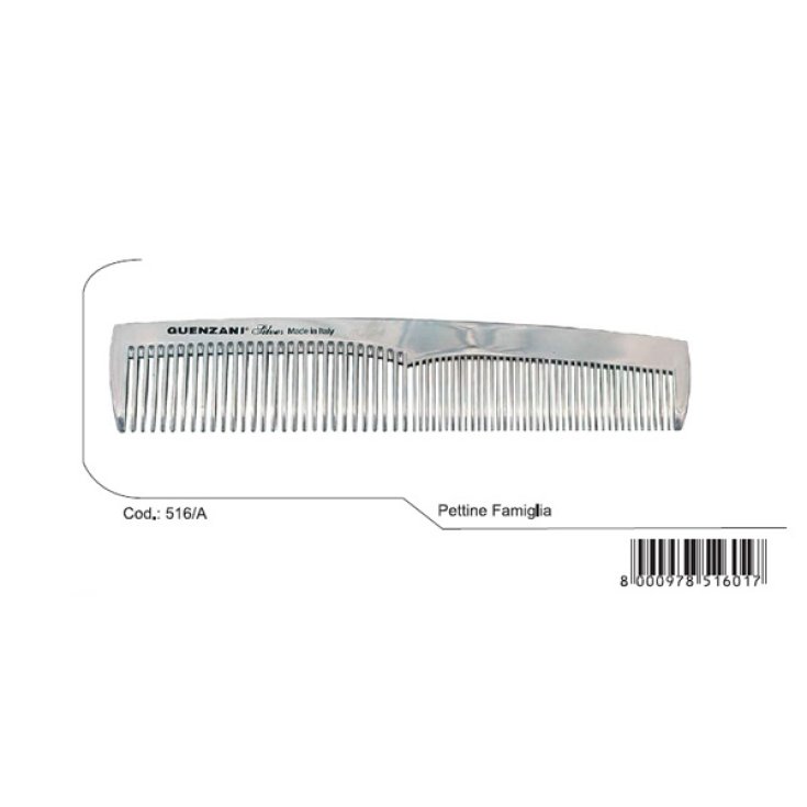 Peineta familiar superior Guenzani art.516 / A plata