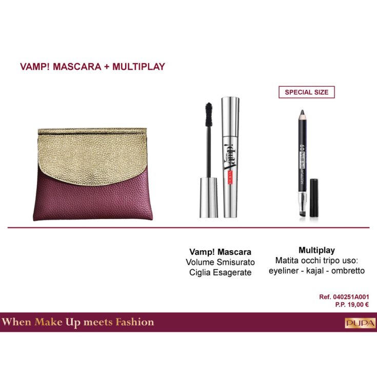 * KIT PUPA POCHETTE MASC VAMP + M/MAT.