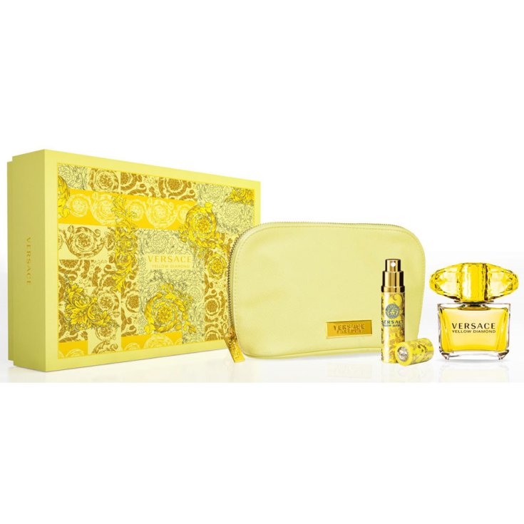 Versace Yellow Diamond Eau De Toilette Vaporizador 90ml Set 3 Partes 2018