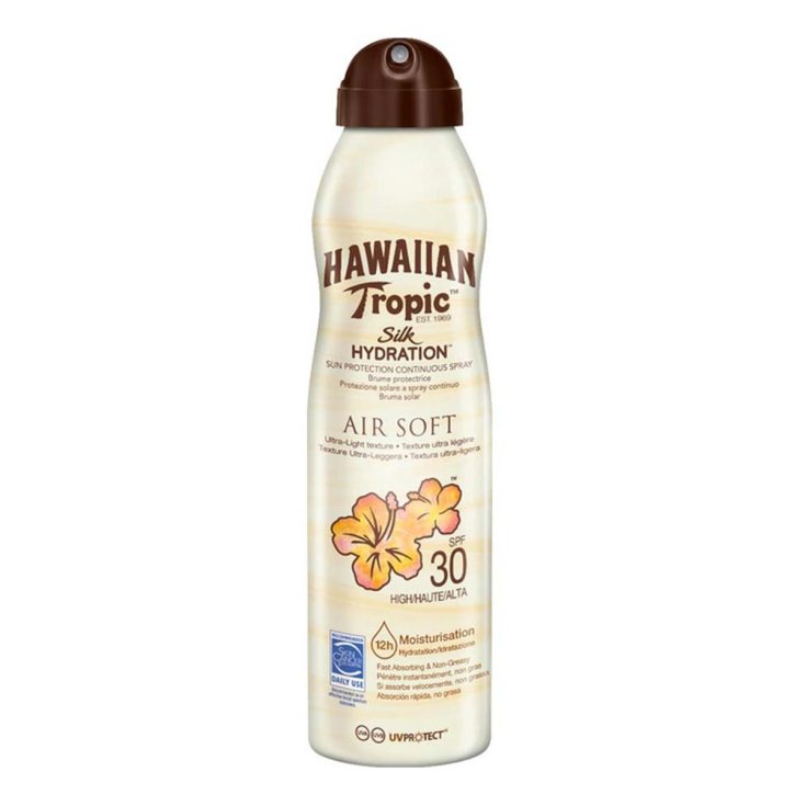 Hawaiian Tropic Silk Hidratación Air Soft Sunscreen Mist Spf30 177ml