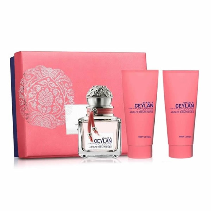 Adolfo Dominguez Viaje A Ceylan Eau De Toilette Spray 100ml Set 3 Partes