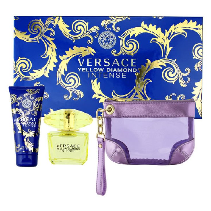 Versace Yellow Diamond Intense Eau De Toilette Vaporizador 90ml Set 3 Partes