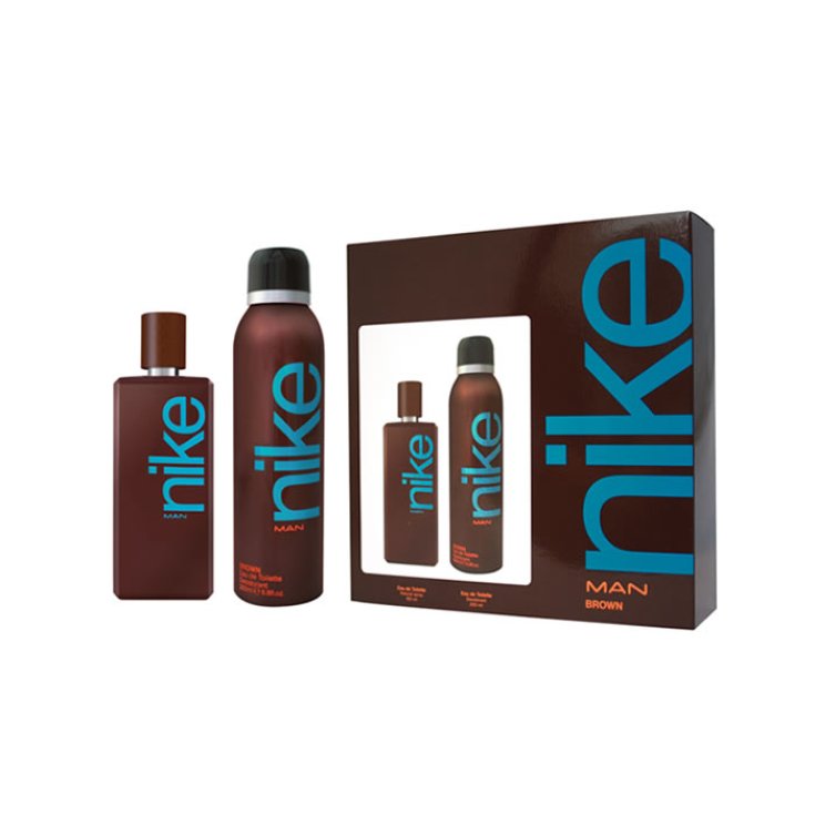 Nike Brown Eau De Toilette Spray 100ml Coffret 2 Partes