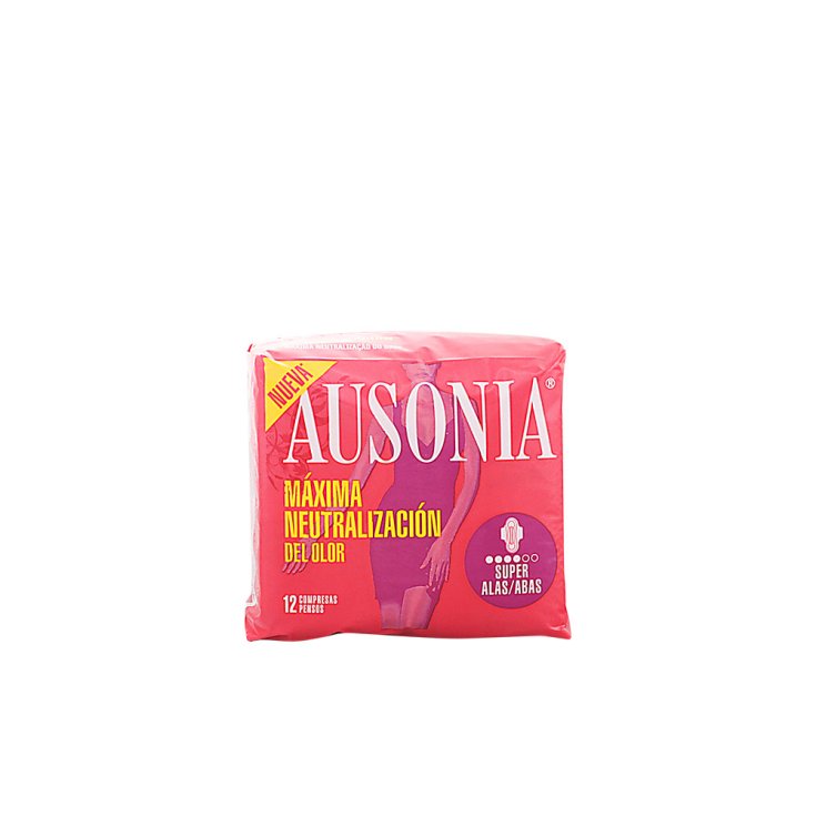 Toallas Sanitarias Ausonia Super Plus Con Alas 12 Unidades