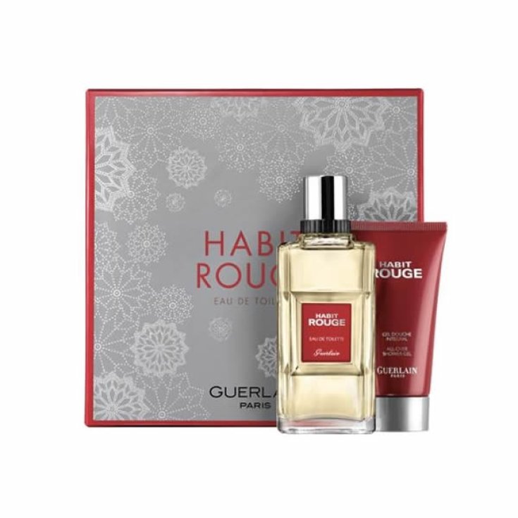Guerlain Habit Rouge Eau De Toilette Spray 100ml Set 2 Partes Guerlain Habit Rouge Eau De Toilette Spray 100ml Set 2 Partes